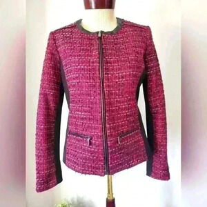 KARL LAGERFELD pink wool  blend jacket. Size 6